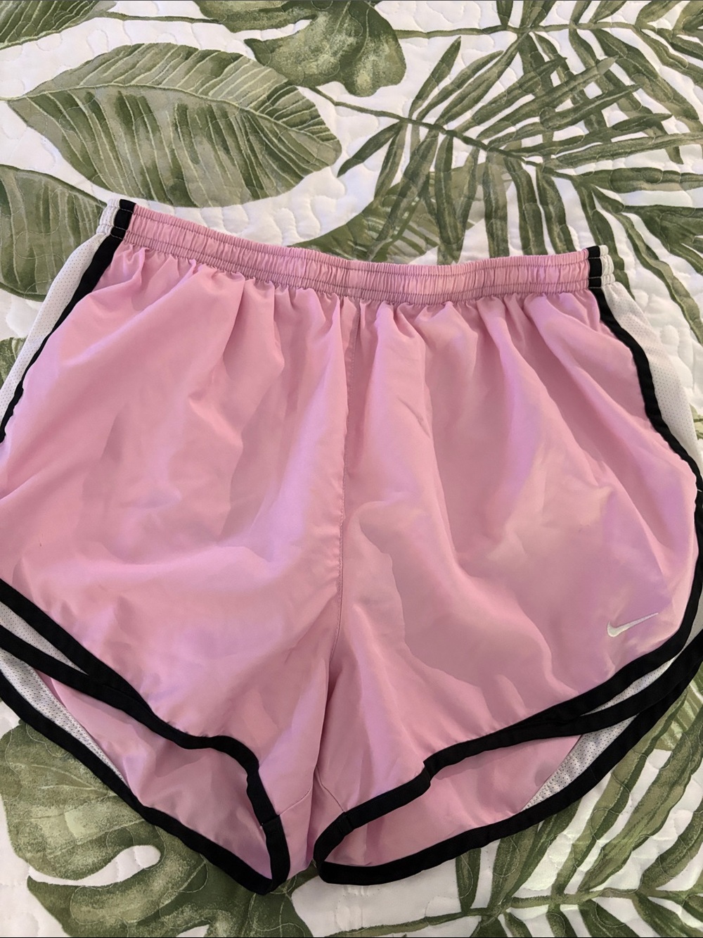 Nike Dri-FitPink Athletic Shorts with Black Trim L